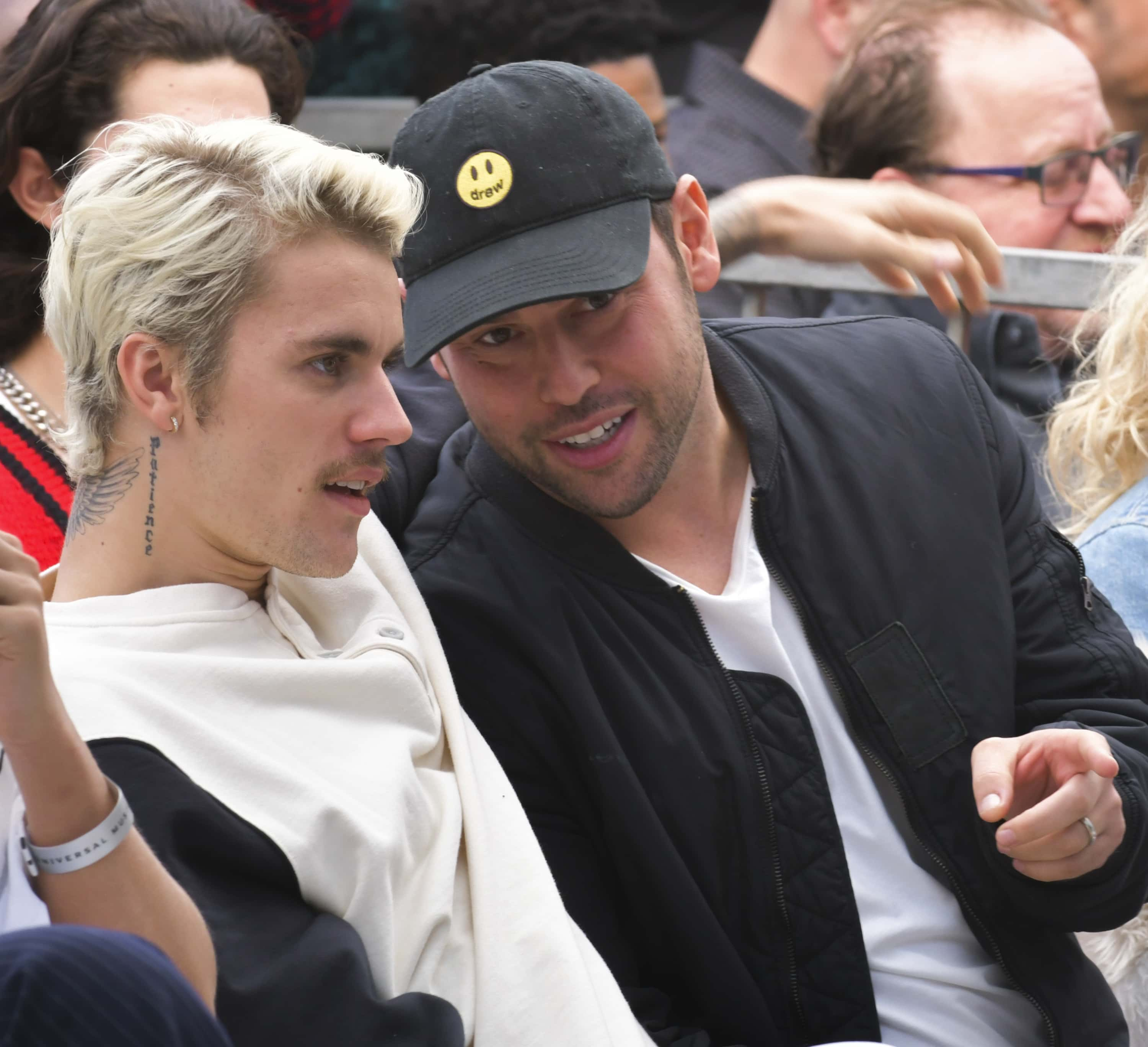  Justin Bieber and Scooter Braun | Getty Images | 	Rodin Eckenroth 